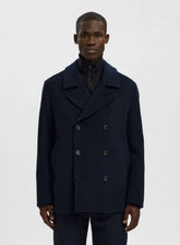 Cappotto SELECTED Wool Blend 16098265 - Sky Captain